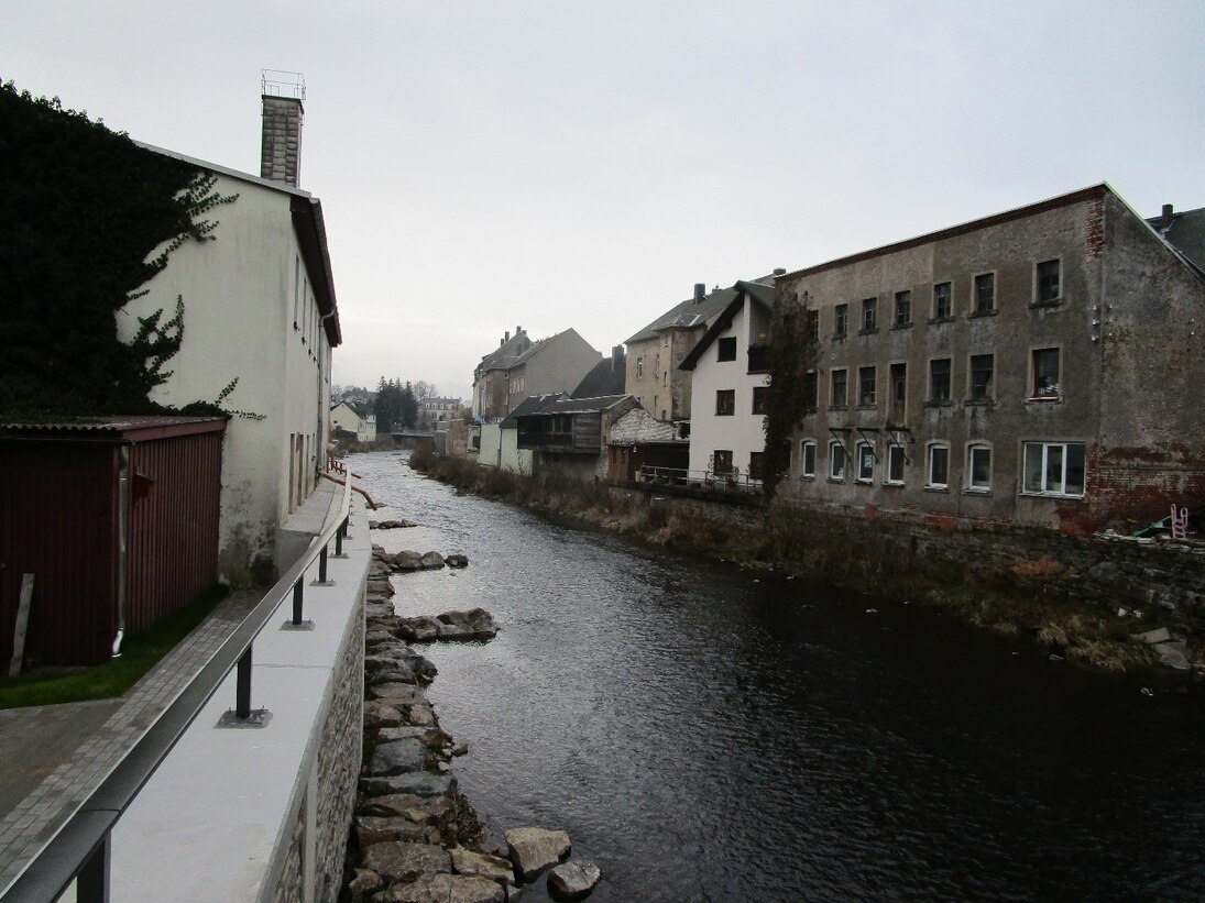 Fertiggestellter Abschnitt im Winter