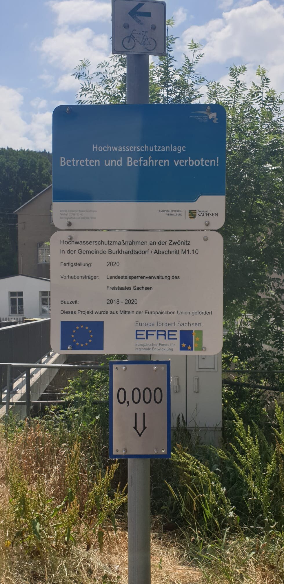 Bild von einem EFRE-Schild