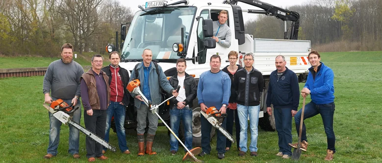 Gruppenfoto der Flussmeisterei Leipzig