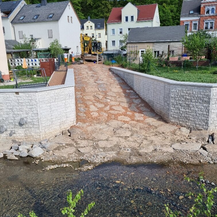 Blick auf die neue Gewässerzufahrt